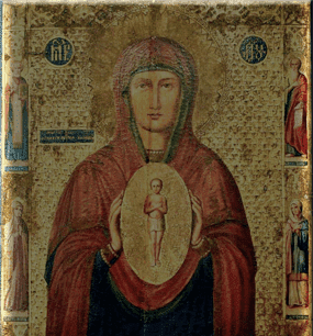 Икона Божией Матери "Помощница в родах"